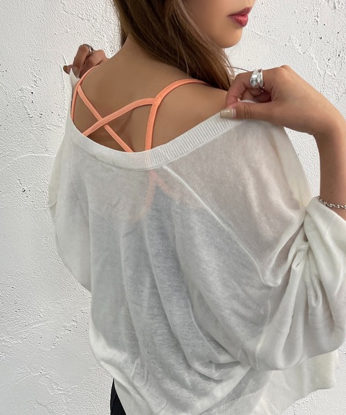 apres jour mignon（アプレジュールミニョン）の「カップ付きボーダーキャミソール【ZOZOTOWN限定アイテム】（キャミソール・レディース・グリーン/ブルー/ピンク/イエロー・X-LARGE/フリー）」の12枚目の写真