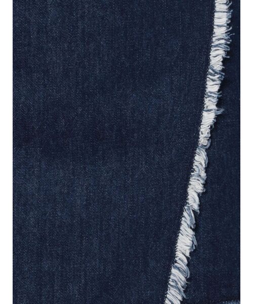 EVRIS（エヴリス）の「ラップフリンジデニムミニスカート（デニムスカート・レディース・ライトブルー/インディゴブルー・MEDIUM/SMALL）」の4枚目の写真