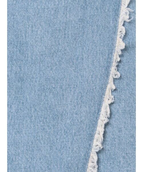 EVRIS（エヴリス）の「ラップフリンジデニムミニスカート（デニムスカート・レディース・ライトブルー/インディゴブルー・MEDIUM/SMALL）」の7枚目の写真