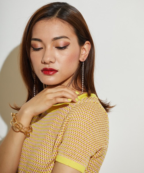L.H.P(エルエイチピー)の「courage/クラージュ/ボールチェーンピアス(ピアス(両耳用)・レディース・ゴールド・F)」の12枚目の写真