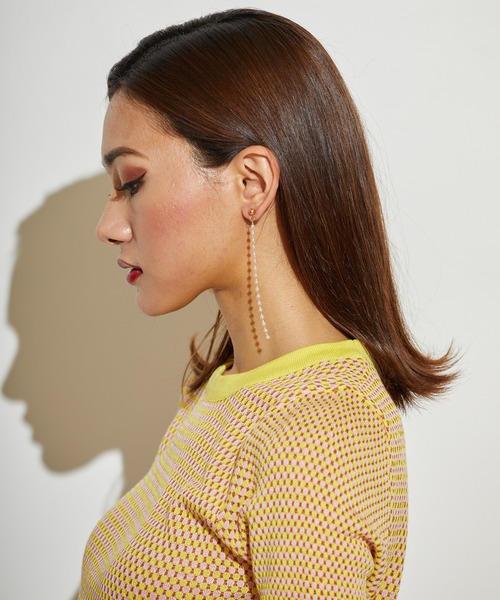 L.H.P(エルエイチピー)の「courage/クラージュ/ボールチェーンピアス(ピアス(両耳用)・レディース・ゴールド・F)」の16枚目の写真