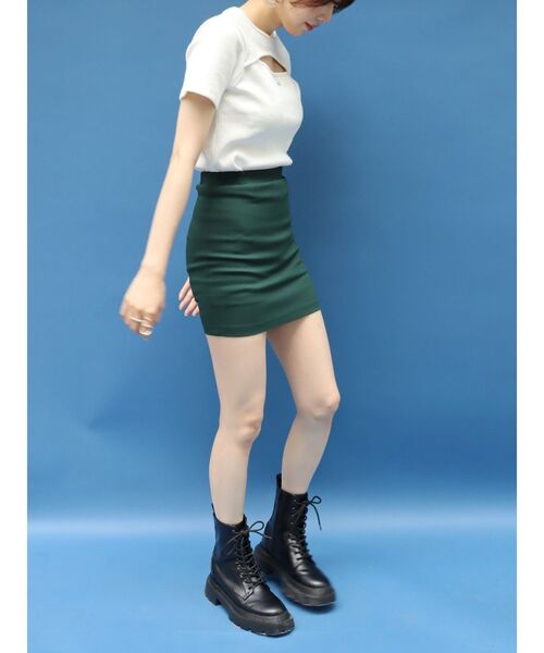 EVRIS(エヴリス)の「インナーストレッチタイトミニスカート(スカート・レディース・ホワイト/ブラック/グリーン・FREE)」の21枚目の写真
