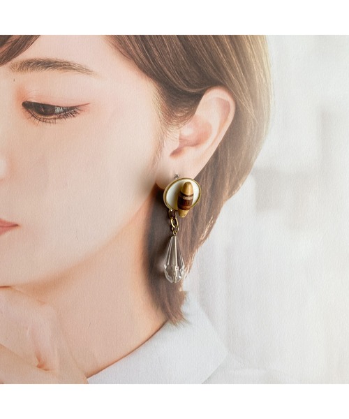 tone（トーン）の「【-lensa-】2wayで使える大人カジュアルピアス(MA)（ピアス（両耳用）・レディース・ホワイト・FREE）」の7枚目の写真