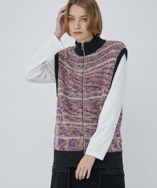 CITY TOKYO（シティトウキョウ）の「スペースダイニットベスト（ベスト・レディース・ブラック/ピンク・FREE）」の14枚目の写真