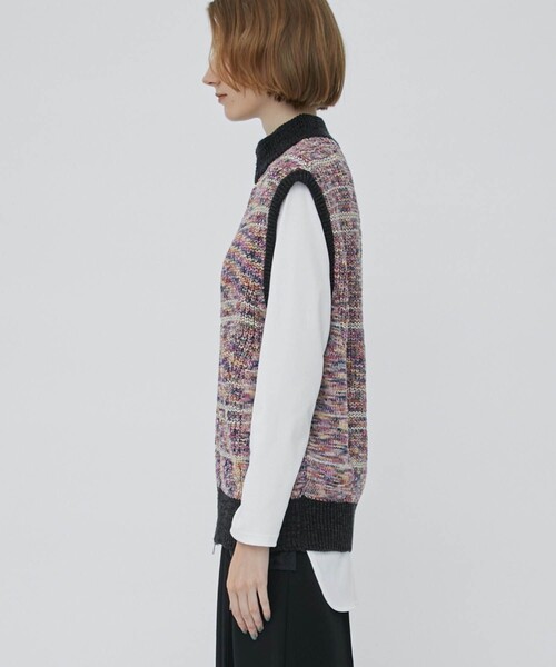 CITY TOKYO（シティトウキョウ）の「スペースダイニットベスト（ベスト・レディース・ブラック/ピンク・FREE）」の19枚目の写真