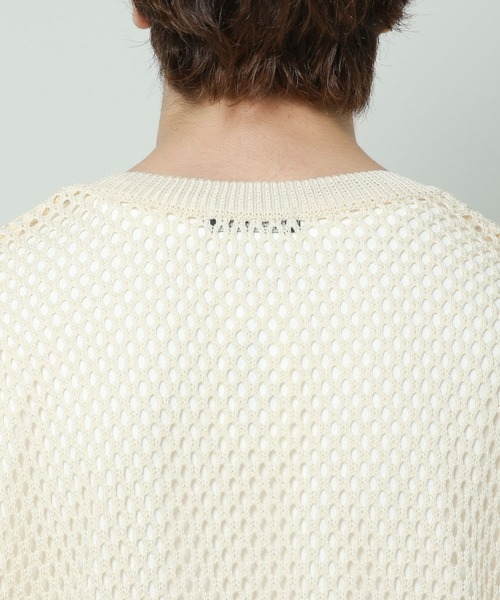 ALAND（エーランド）の「3.3 Field Trip／MESH KNIT VEST 2353203（ベスト・メンズ・ライトベージュ/ブラック・FREE）」の17枚目の写真