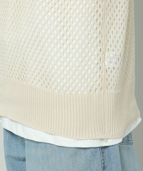 ALAND（エーランド）の「3.3 Field Trip／MESH KNIT VEST 2353203（ベスト・メンズ・ライトベージュ/ブラック・FREE）」の19枚目の写真