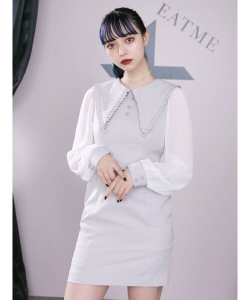 EATME(イートミー)の「E/Mロゴフェイクパールチョーカー(チョーカー・レディース・オフホワイト・FREE)」の7枚目の写真