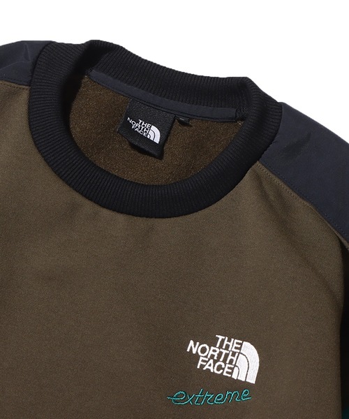 THE NORTH FACE（ザノースフェイス）の「THE NORTH FACE 92EXTREME SWEAT CREW / ザ・ノース・フェイス ナインティーツーエクストリームスウェットクルー（スウェット・メンズ・グレー/オリーブ・L/XL/S/M/XXL）」の4枚目の写真