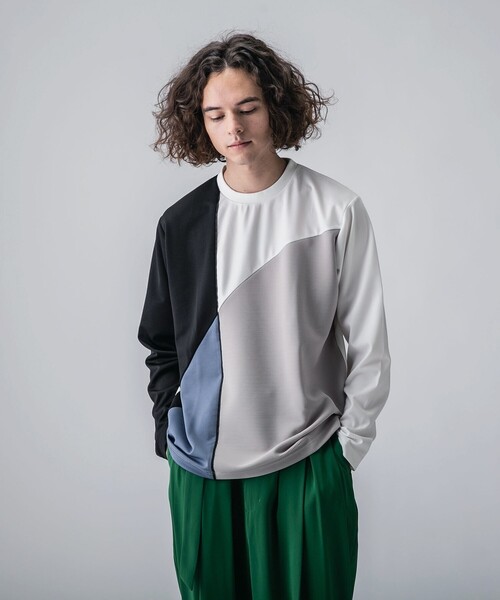 tk.TAKEO KIKUCHI(ティーケータケオキクチ)の「◆カーブスイッチカットソー(ユニセックスアイテム)(Tシャツ/カットソー・メンズ・ホワイト系5/ブラック系4/ネイビー系4・01/02/03)」の15枚目の写真