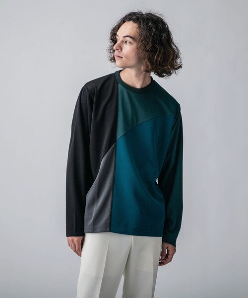 tk.TAKEO KIKUCHI(ティーケータケオキクチ)の「◆カーブスイッチカットソー(ユニセックスアイテム)(Tシャツ/カットソー・メンズ・ホワイト系5/ブラック系4/ネイビー系4・01/02/03)」の20枚目の写真