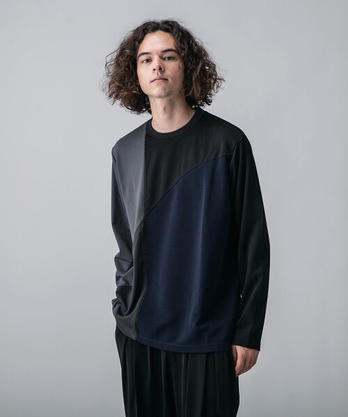 tk.TAKEO KIKUCHI(ティーケータケオキクチ)の「◆カーブスイッチカットソー(ユニセックスアイテム)(Tシャツ/カットソー・メンズ・ホワイト系5/ブラック系4/ネイビー系4・01/02/03)」の21枚目の写真