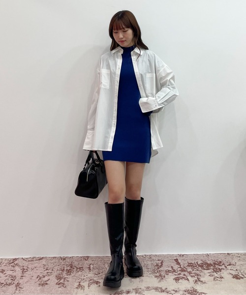 EPIMI E'PIMMY(エピミエピミー)の「〈ユニセックス〉ロングカフスオーバーシャツ(シャツ/ブラウス・レディース・オフホワイト/ピンク/ブルー/アイボリー・MEDIUM)」の21枚目の写真
