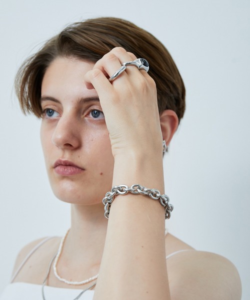 JUNRED(ジュンレッド)の「ital. from JUNRed / bean bracelet(ブレスレット・メンズ・シルバー・FREE)」の4枚目の写真