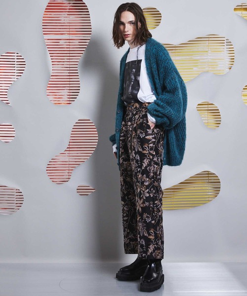 MAISON SPECIAL（メゾンスペシャル）の「《ユニセックスアイテム》アブストラクトハンドプリントオーバーサイズステッチクルーネックロングスリーブTシャツ【MAISON SPECIAL/メゾンスペシャル】（Tシャツ/カットソー・メンズ・ブラック/オフホワイト・1/2/0）」の11枚目の写真