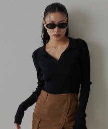 スキッパーポロニット