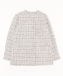 Te chichi | ミックスツイードノーカラージャケット(ノーカラージャケット)