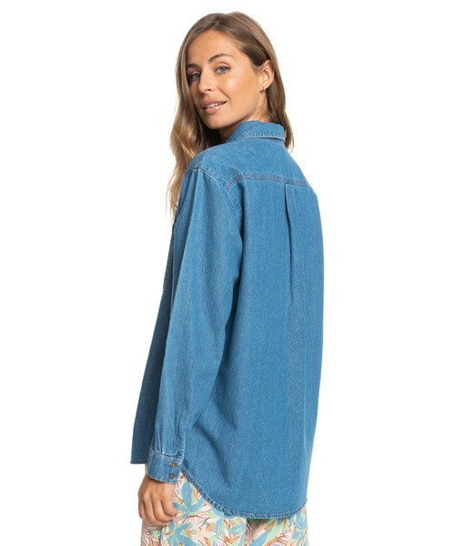 ROXY(ロキシー)の「SEASIDE TOWN DENIM/ロキシーデニムシャツ(シャツ/ブラウス・レディース・ブルー・X-SMALL/MEDIUM/SMALL)」の8枚目の写真