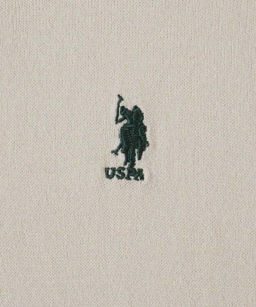 U.S. POLO ASSN.(ユーエスポロアッスン)の「U.S. POLO ASSN. /ユーエスポロアッスン 別注 ワンポイント刺繍 ボリュームスリーブポロニットプルオーバー(ポロシャツ・レディース・ブラック×ホワイト/イエロー/アイボリー/ブラック/ブルーグリーン・FREE)」の14枚目の写真