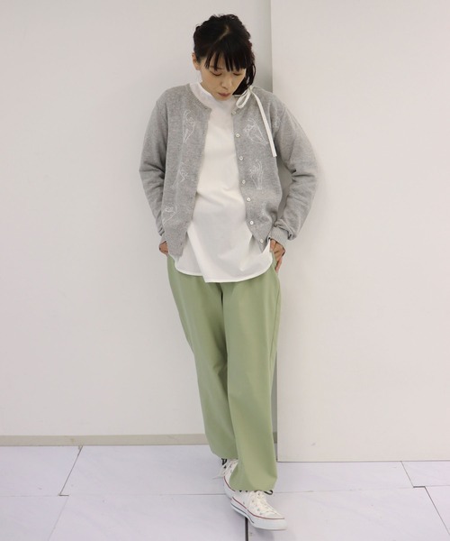 haupia(ハウピア)の「ねこダンス 【 ニット 】(ニット/セーター・レディース・グレー/アイボリー/ブラック/ラベンダー・MEDIUM)」の13枚目の写真