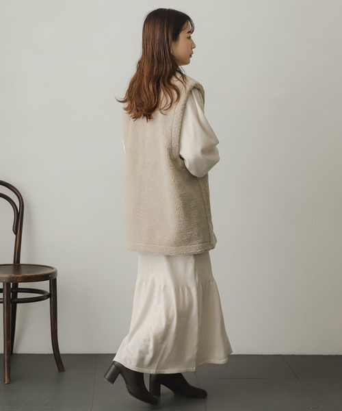 SENSE OF PLACE by URBAN RESEARCH（センスオブプレイスバイアーバンリサーチ）の「マトンスリーブマーメイドワンピース（ワンピース・レディース・ブルー/ブラック/アイボリー/イエロー・ONE）」の16枚目の写真