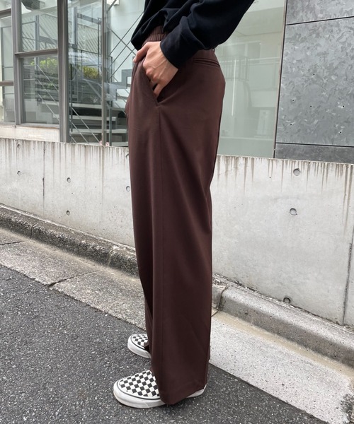 CIAOPANIC(チャオパニック)の「【セットアップ】TRワイドパンツ(スラックス・メンズ・ネイビー/ブラウン/グレー・MEDIUM/LARGE)」の22枚目の写真
