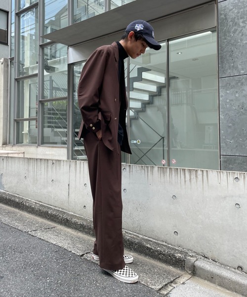 CIAOPANIC(チャオパニック)の「【セットアップ】TRワイドパンツ(スラックス・メンズ・ネイビー/ブラウン/グレー・MEDIUM/LARGE)」の6枚目の写真