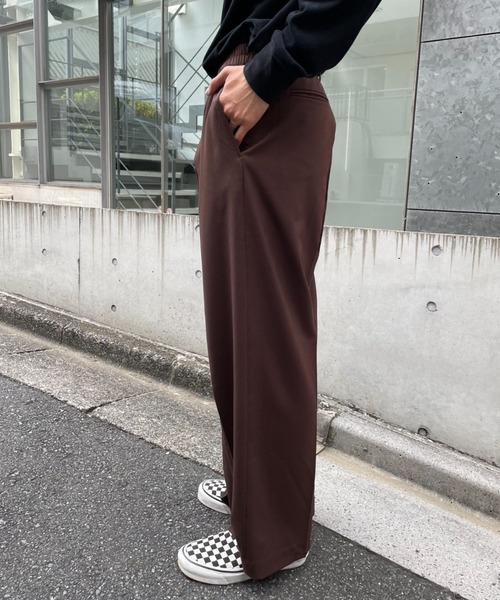 CIAOPANIC(チャオパニック)の「【セットアップ】TRワイドパンツ(スラックス・メンズ・ネイビー/ブラウン/グレー・MEDIUM/LARGE)」の14枚目の写真