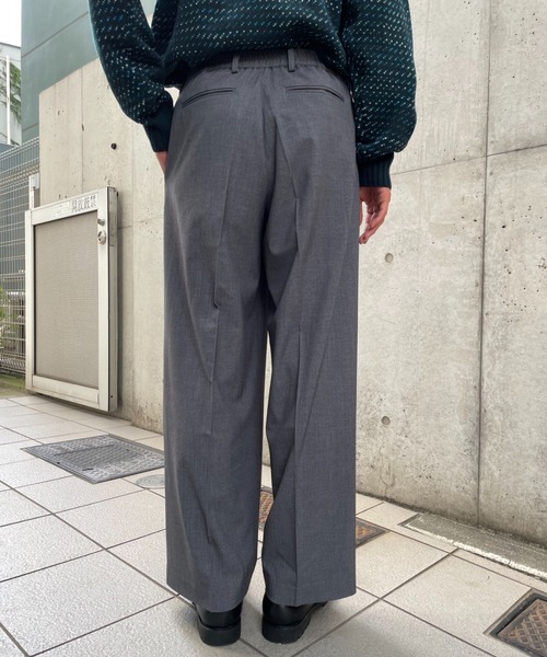 CIAOPANIC(チャオパニック)の「【セットアップ】TRワイドパンツ(スラックス・メンズ・ネイビー/ブラウン/グレー・MEDIUM/LARGE)」の12枚目の写真