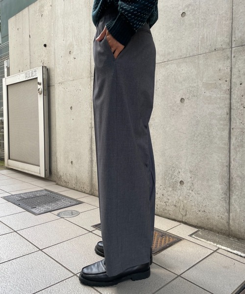CIAOPANIC(チャオパニック)の「【セットアップ】TRワイドパンツ(スラックス・メンズ・ネイビー/ブラウン/グレー・MEDIUM/LARGE)」の16枚目の写真