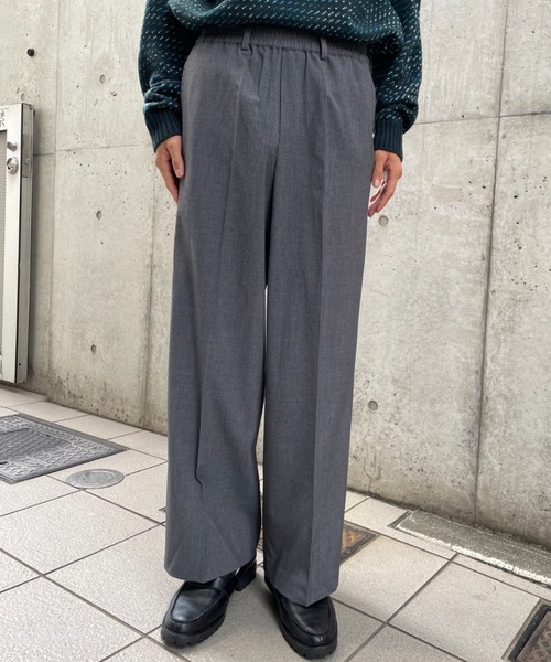 CIAOPANIC(チャオパニック)の「【セットアップ】TRワイドパンツ(スラックス・メンズ・ネイビー/ブラウン/グレー・MEDIUM/LARGE)」の20枚目の写真