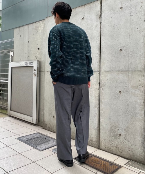 CIAOPANIC(チャオパニック)の「【セットアップ】TRワイドパンツ(スラックス・メンズ・ネイビー/ブラウン/グレー・MEDIUM/LARGE)」の9枚目の写真