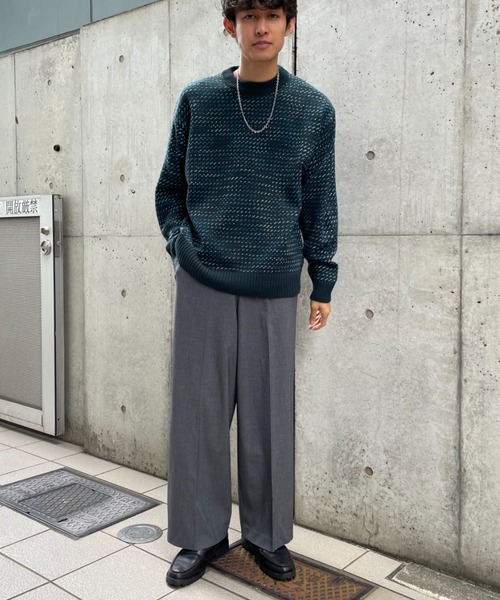 CIAOPANIC(チャオパニック)の「【セットアップ】TRワイドパンツ(スラックス・メンズ・ネイビー/ブラウン/グレー・MEDIUM/LARGE)」の21枚目の写真
