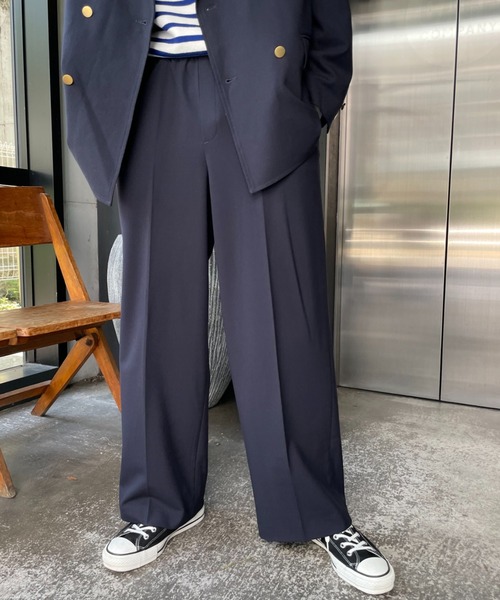 CIAOPANIC(チャオパニック)の「【セットアップ】TRワイドパンツ(スラックス・メンズ・ネイビー/ブラウン/グレー・MEDIUM/LARGE)」の11枚目の写真