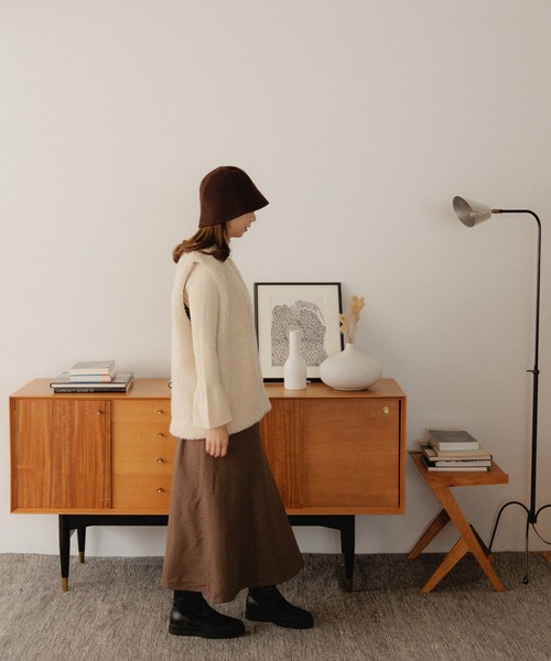 flower（フラワー）の「フラッフィベスト（ベスト・レディース・アイボリー・FREE）」の21枚目の写真