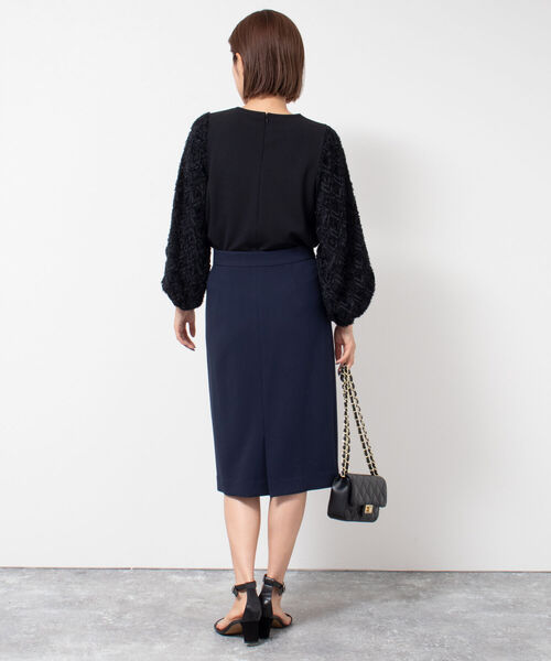 NOLLEY’S(ノーリーズ)の「ウォッシャブルダブルクロススーツスカート(スカート・レディース・ネイビー/ベージュ・36/38/40)」の16枚目の写真