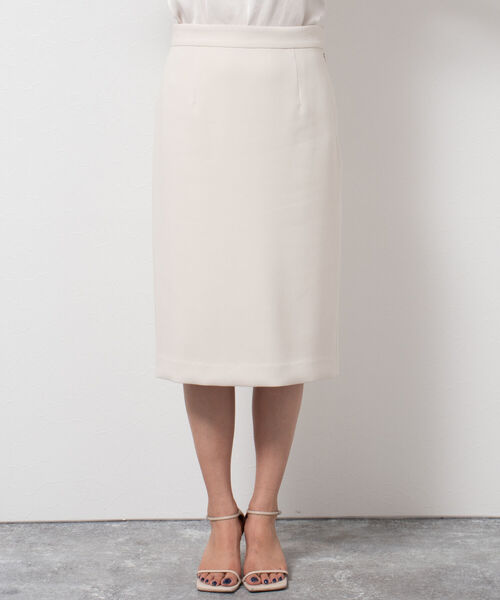 NOLLEY’S(ノーリーズ)の「ウォッシャブルダブルクロススーツスカート(スカート・レディース・ネイビー/ベージュ・36/38/40)」の4枚目の写真