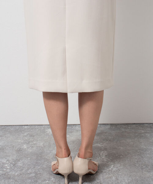 NOLLEY’S(ノーリーズ)の「ウォッシャブルダブルクロススーツスカート(スカート・レディース・ネイビー/ベージュ・36/38/40)」の5枚目の写真