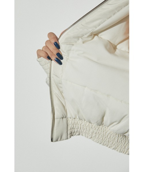 LAGUA GEM(ラグアジェム)の「BI COLOR COMPACT JK コンパクトジャケット(ダウンジャケット/コート・レディース・アイボリー/グリーン・FREE)」の9枚目の写真