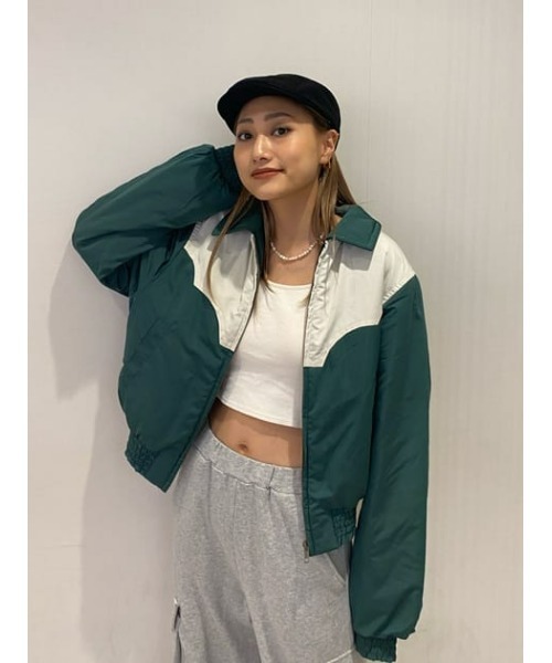 LAGUA GEM(ラグアジェム)の「BI COLOR COMPACT JK コンパクトジャケット(ダウンジャケット/コート・レディース・アイボリー/グリーン・FREE)」の15枚目の写真