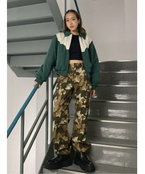 LAGUA GEM(ラグアジェム)の「BI COLOR COMPACT JK コンパクトジャケット(ダウンジャケット/コート・レディース・アイボリー/グリーン・FREE)」の16枚目の写真