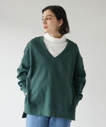 CRAFT STANDARD BOUTIQUE | Vネック裏毛プルオーバー(スウェット)