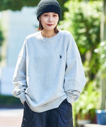 U.S. POLO ASSN. | 【22FW】【U.S.POLO ASSN./ユーエスポロアッスン】別注ワンポイント刺繍クルーネックスウェット/ユニセックス/裏起毛/裏起毛スウェット/(スウェット)
