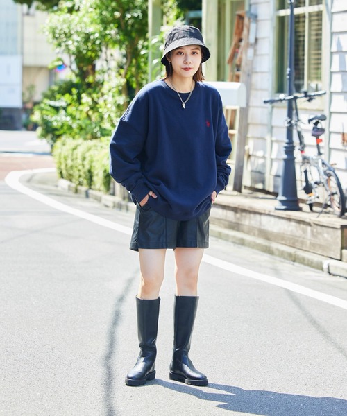 U.S. POLO ASSN.(ユーエスポロアッスン)の「【U.S.POLO ASSN./ユーエスポロアッスン】別注ワンポイント刺繍クルーネックスウェット/ユニセックス/裏起毛/裏起毛スウェット/(スウェット・メンズ・ライトグレー/ブラック/オフホワイト/グリーン/ネイビー・SMALL/MEDIUM/LARGE)」の11枚目の写真
