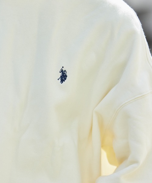U.S. POLO ASSN.(ユーエスポロアッスン)の「【U.S.POLO ASSN./ユーエスポロアッスン】別注ワンポイント刺繍クルーネックスウェット/ユニセックス/裏起毛/裏起毛スウェット/(スウェット・メンズ・ライトグレー/ブラック/オフホワイト/グリーン/ネイビー・SMALL/MEDIUM/LARGE)」の21枚目の写真