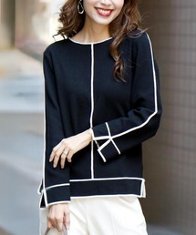 Ehre style（エーレスタイル）の「綺麗に着たいを叶えるセンターラインニット（Tシャツ/カットソー）」