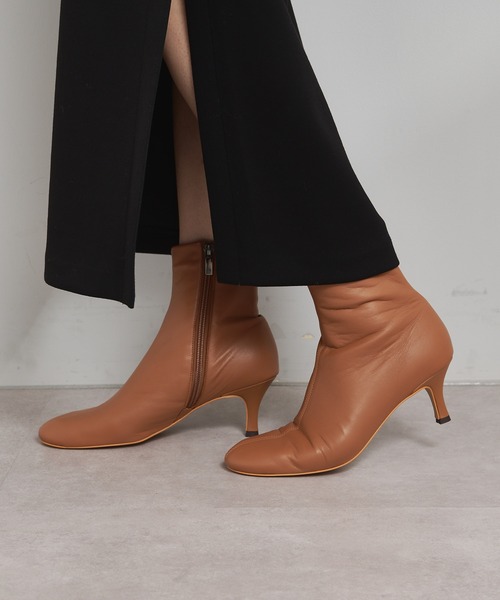 SHENERY（シーナリー）の「ステッチショートブーツ（ブーツ・レディース・ブラック/ブラウン・36/37/38）」の6枚目の写真