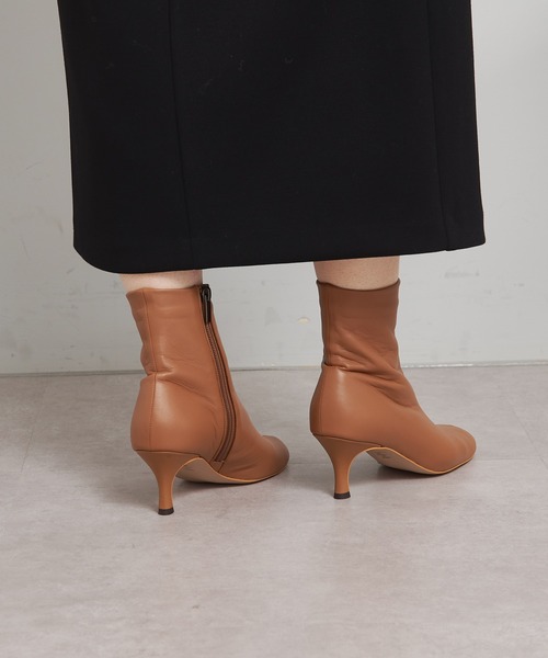 SHENERY（シーナリー）の「ステッチショートブーツ（ブーツ・レディース・ブラック/ブラウン・36/37/38）」の8枚目の写真