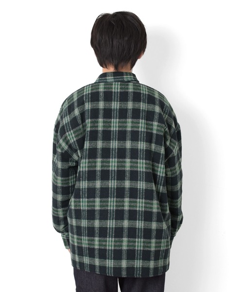 PEN FIELD（ペンフィールド）の「【Penfield】チェックCPOシャツ（カバーオール・キッズ・ネイビー/ブラウン/グレー・170cm/150cm/140cm/160cm）」の15枚目の写真