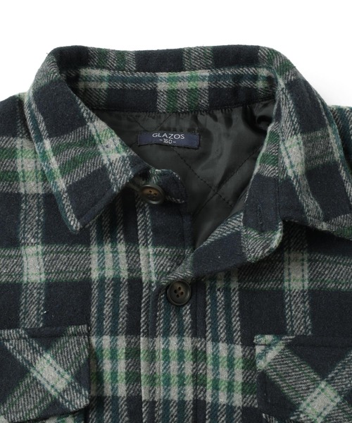 PEN FIELD（ペンフィールド）の「【Penfield】チェックCPOシャツ（カバーオール・キッズ・ネイビー/ブラウン/グレー・170cm/150cm/140cm/160cm）」の8枚目の写真